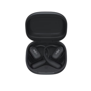 Shokz OpenFit earbuds in black charging case
