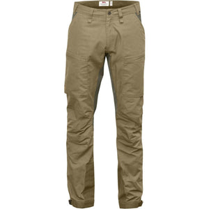 Fjallraven beige trekking trousers with reinforced panels