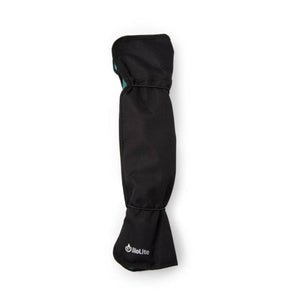 Black BioLite storage bag with elastic cord closure