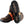 Impacto ice cleat attached to a brown leather work boot