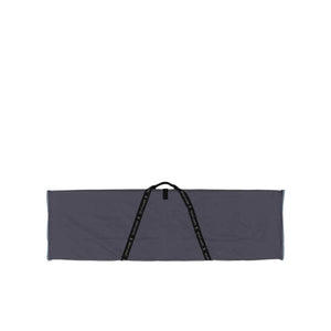 Grey Snow Peak storage bag with black carrying handles