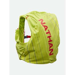 Nathan lime green hydration running vest with red logo