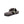 Cloud Nine Sheepskin grey wool thong sandal with black strap