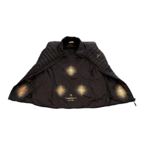Therm-ic black heated vest interior showing heating element zones