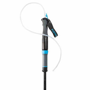 Purtrek trekking pole handle with integrated water filtration tube