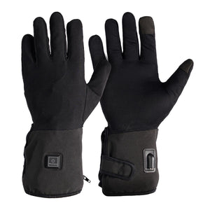 Venture Heat black heated gloves with power button and battery port