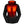 Gerbing womens black heated jacket with visible glowing red heating elements in chest and hood