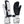 Mobile Warming grey and black heated mittens with adjustable wrist straps