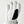 Hestra white leather glove with black thumb patch