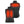 Mobile Warming black quilted heated vest showing front and back heating elements