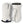 Hestra white split finger mittens with black cuff trim