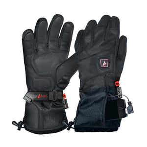 ActionHeat black heated gloves with battery pack and zipper pocket
