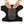 Hands holding a black back support brace with a mesh center panel
