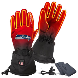 ActionHeat Seattle Seahawks 5V Battery Heated Gloves