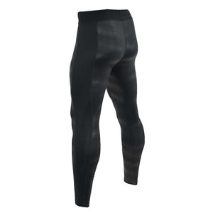 Seirus black athletic leggings with textured pattern