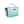 Kanga Coolers mint green and white insulated beverage bag with side opening
