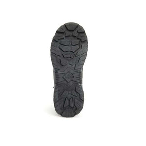 Black Muck boot rubber outsole with deep tread pattern