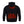 Back view of a black Mobile Warming heated hoodie showing internal heating elements