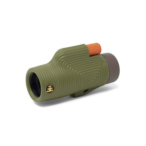 Olive green NOCS Provisions monocular with orange focus wheel