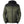 ActionHeat olive green and black hooded puffer jacket with front zipper and chest pocket