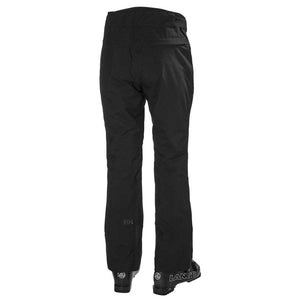 Back view of black Helly Hansen ski pants