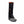 Hillsound black gaiter with orange strap and logo on a grey hiking shoe