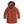 Outdoor Research rust colored hooded puffer parka with faux fur trim