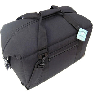 Black Polar Bear Coolers soft cooler bag with top handles and shoulder strap