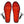Gerbing heated insoles with black and orange patterned surface and power cables