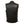 Back view of a Milwaukee Leather black leather vest with side lace detailing