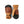 Hestra leather mittens in black and brown color block design