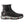 Korkers black waterproof slip on boot with grey midsole and orange accents