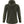 Back view of a dark green Fjallraven fleece hoodie with reinforced elbow patches