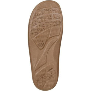 Brown Acorn slipper outsole with textured tread pattern