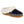 Acorn navy blue slipper with white faux fur trim and geometric pattern
