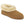 Acorn tan suede slipper with cream shearling lining