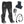 ActionHeat black heated socks with battery packs, remote control, and charging cable