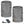 ActionHeat grey cable knit neck gaiter with fleece lining power bank and charging cable