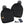 ActionHeat black cable knit pom pom beanies with battery pack and charging cable