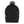 ActionHeat black cable knit beanie with grey faux fur pom pom and tan brand tag