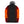 ActionHeat red and black cable knit beanie with grey pom pom and glowing orange heating elements on sides