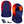 ActionHeat blue fleece balaclava with highlighted heating zones battery pack and charging cable
