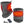 ActionHeat grey fleece neck gaiter with heating elements, power bank, and USB cable