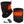 ActionHeat black fleece neck gaiter with visible heating elements and power bank