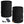 ActionHeat black fleece lined neck gaiter with power bank and charging cable