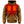 ActionHeat brown zip up hoodie with glowing orange chest heating elements