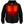 ActionHeat black zip up hoodie with visible glowing red heating elements on the chest