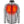 Grey marl zip up heated jacket with glowing orange chest heating elements