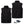 ActionHeat black fleece heated vest with power bank and charging cable