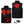 ActionHeat black fleece vest showing heating element placement dimensions and battery pack